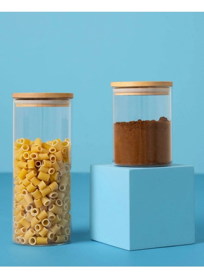 Full Set Container Circular with Bamboo Lid